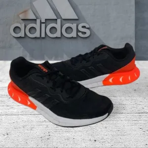 Adidas KAPTIR SUPER BOOST Black Orange Running Walking Shoes Men's Size 11.5