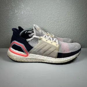 Adidas Mens 11.5 Ultra Boost Athletic Shoes Clear Brown Chalk White B37705 Mesh