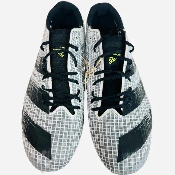 Adidas Mens Adizero Finesse Track Spikes Black/White Sprint FY0335 Size 12