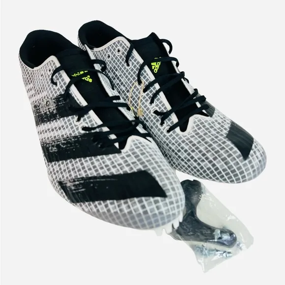 Adidas Mens Adizero Finesse Track Spikes Black/White Sprint FY0335 Size 12
