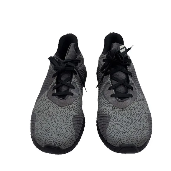 Adidas Mens Alphabounce HPC AMS Gray Lace-Up Running Sneaker Shoes Size 9