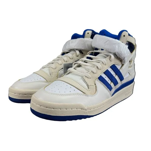 Adidas Men's Forum 84 HI Cloud White Team Royal Blue Shoes FZ6300 Men's Sz 10-13