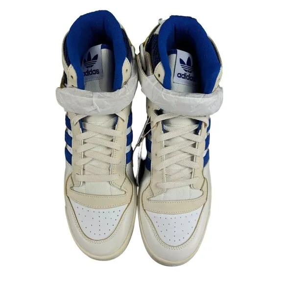 Adidas Men's Forum 84 HI Cloud White Team Royal Blue Shoes FZ6300 Men's Sz 10-13