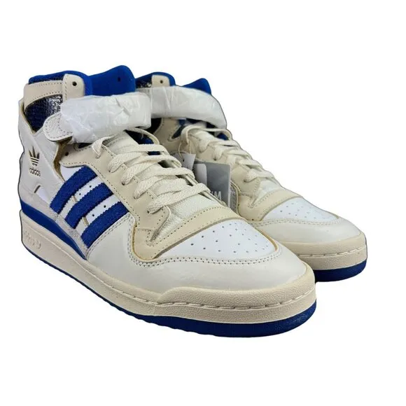 Adidas Men's Forum 84 HI Cloud White Team Royal Blue Shoes FZ6300 Men's Sz 10-13