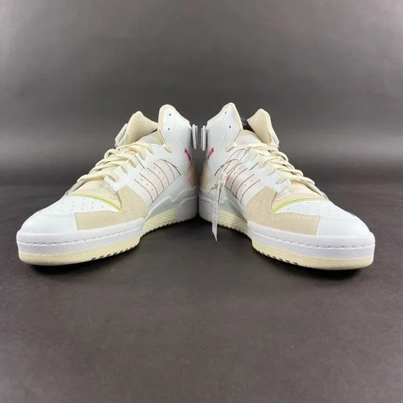 Adidas Men's Forum Exhibit Mid White Black Red Shoes GZ0946 Sizes 8 - 12
