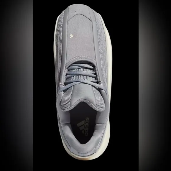 Adidas Men's Gray and White Sneakers