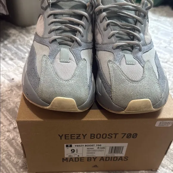 Adidas Men's Gray Boost Sneakers