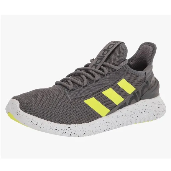 Adidas Men’s Kaptir 2.0 running shoes size 9 US Grey/solar yellow/white