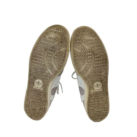 Adidas Mens Stan Smith White Polka Dots Lace Up Sneaker Shoes Size 13