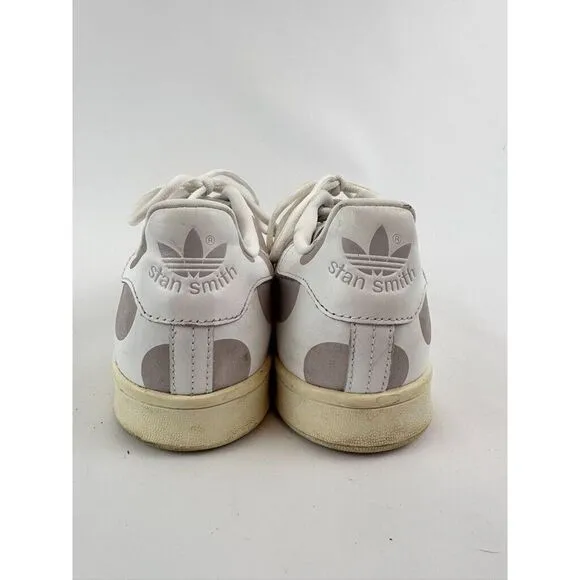 Adidas Mens Stan Smith White Polka Dots Lace Up Sneaker Shoes Size 13