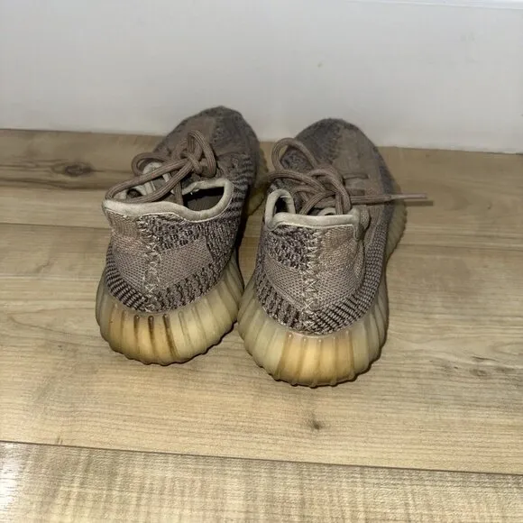 Adidas Mens Yeezy Boost 350 V2 Ash Pearl Tan Black Sneakers Size 6.5 No Box