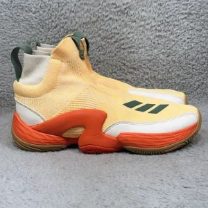 Adidas N3XT L3V3L 2020 Mens Size 7.5 Laceless Basketball Shoes Gold White