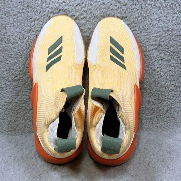Adidas N3XT L3V3L 2020 Mens Size 7.5 Laceless Basketball Shoes Gold White