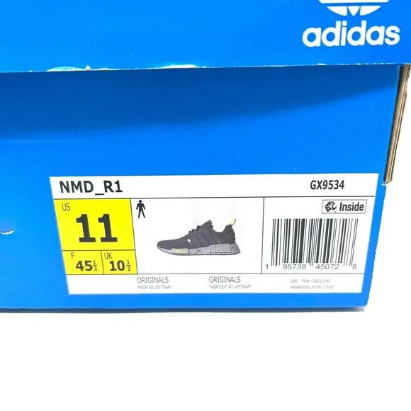 adidas NMD R1 Mens Size 11 Trace Grey Cloud White Core GX9534