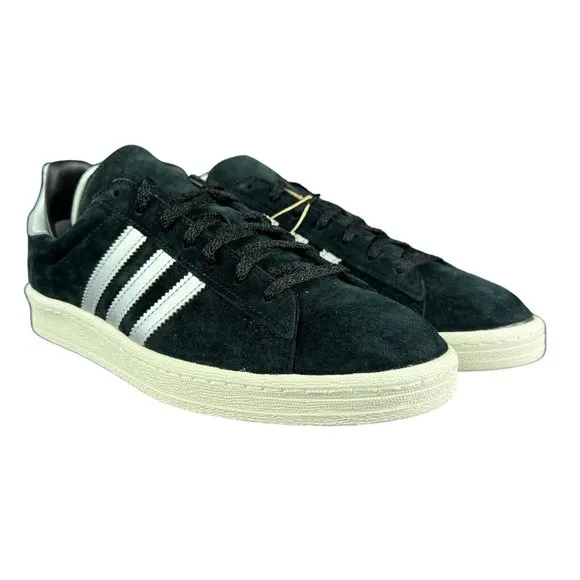 Adidas Originals Campus 80s Black White Suede Shoes GX7330 Men's Sizes 7.5 - 12
