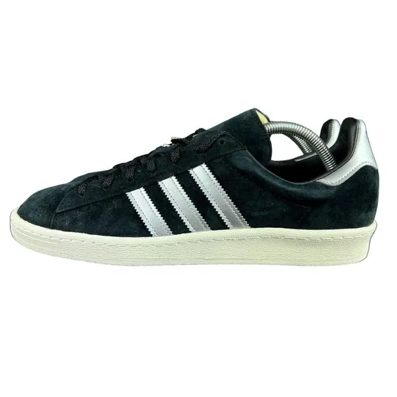 Adidas Originals Campus 80s Black White Suede Shoes GX7330 Men's Sizes 7.5 - 12