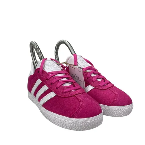 Adidas Originals Gazelle C Fuchsia Cloud White Shoe IF9806 Youth Girl's Size 13K