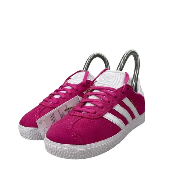 Adidas Originals Gazelle C Fuchsia Cloud White Shoe IF9806 Youth Girl's Size 13K