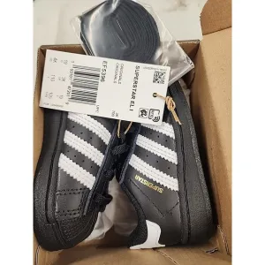 Adidas Originals Infant &amp; Toddlers' Superstar Shoes Black/White EF5396 h