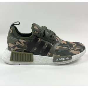 Adidas Originals NMD R1 Junior Kids Unisex GS Olive Strata Camo Shoes HQ1652