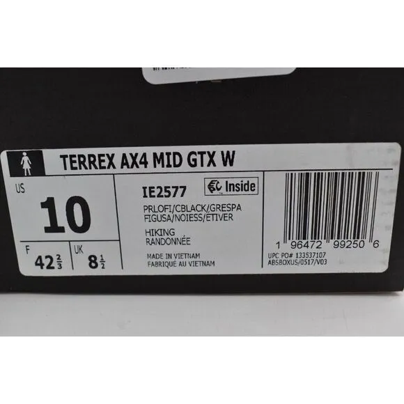 Adidas Outdoor Womens Size 10 Terrex Ax4 GTX Gore-Tex Mid Hiking Shoes Boots