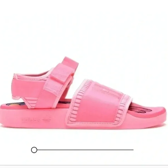 𝅺ADIDAS Pharrell x Adilette 2.0 RARE Sandal 'Hyper Pop' Pink Size 9