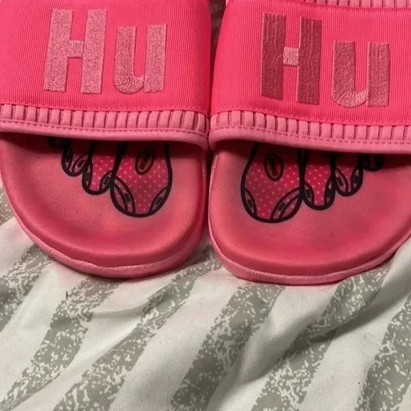 𝅺ADIDAS Pharrell x Adilette 2.0 RARE Sandal 'Hyper Pop' Pink Size 9