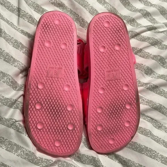𝅺ADIDAS Pharrell x Adilette 2.0 RARE Sandal 'Hyper Pop' Pink Size 9