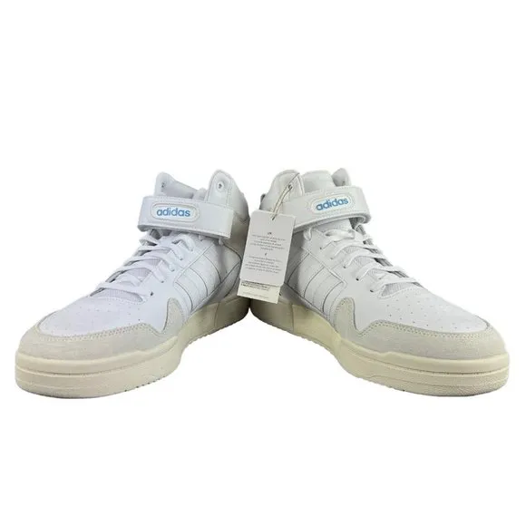 Adidas Postmove Mid Cloud White Blue Basketball Shoes GY7162 Men's Sz 11.5 - 14