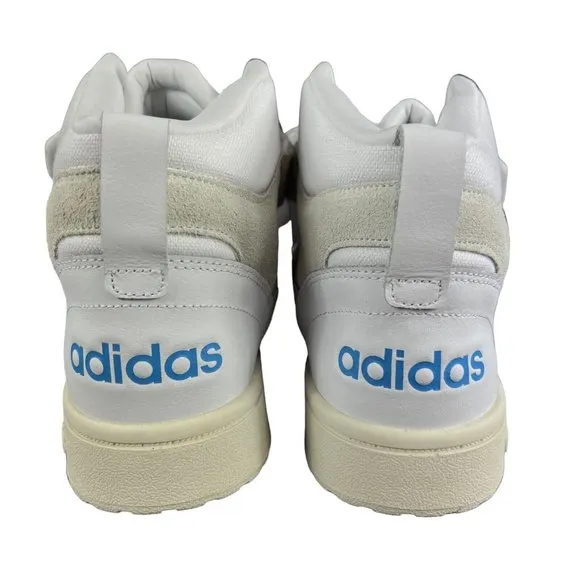Adidas Postmove Mid Cloud White Blue Basketball Shoes GY7162 Men's Sz 11.5 - 14