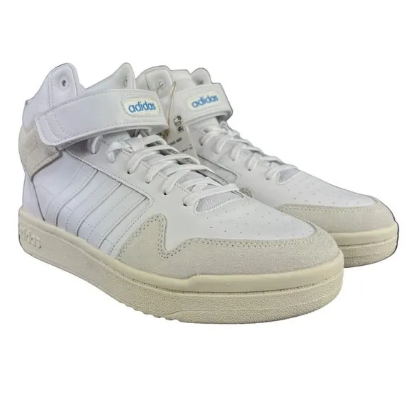 Adidas Postmove Mid Cloud White Blue Basketball Shoes GY7162 Men's Sz 11.5 - 14