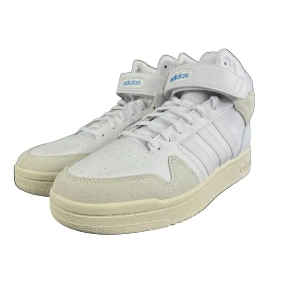 Adidas Postmove Mid Cloud White Blue Basketball Shoes GY7162 Men's Sz 11.5 - 14
