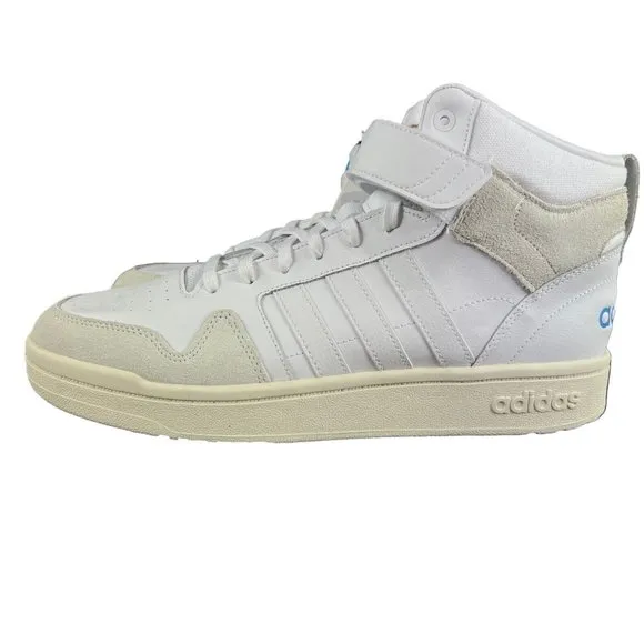 Adidas Postmove Mid Cloud White Blue Basketball Shoes GY7162 Men's Sz 11.5 - 14