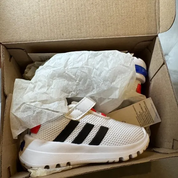 Adidas Racer Kids TR23 EL I White‎ Running Sneaker Shoe Size 3K NEW WITH TAG