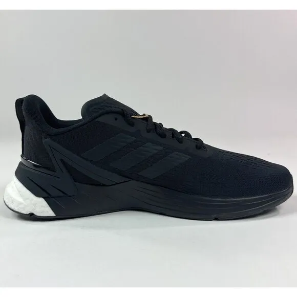 Adidas Response Super Mens 11.5 Black White Low Running Shoes Sneakers FY6482