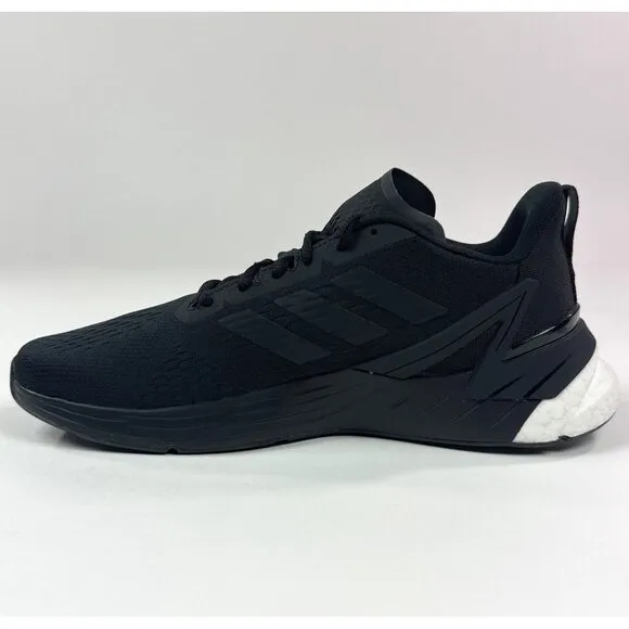 Adidas Response Super Mens 11.5 Black White Low Running Shoes Sneakers FY6482