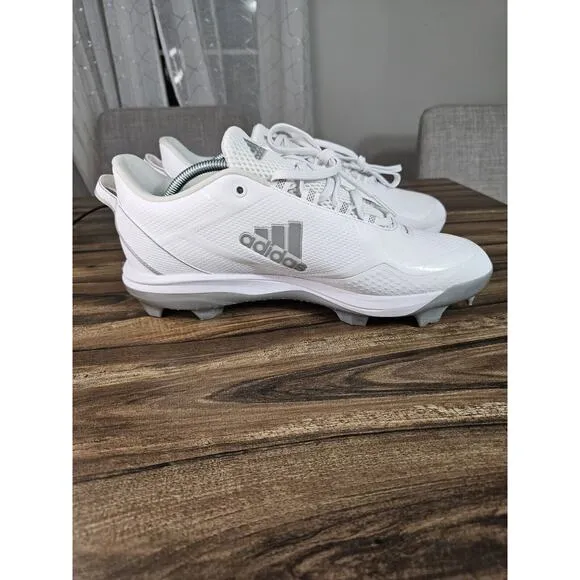 Adidas S23882 Icon 7 Low Molded White TPU Baseball Cleats‎ Mens Size 11.5