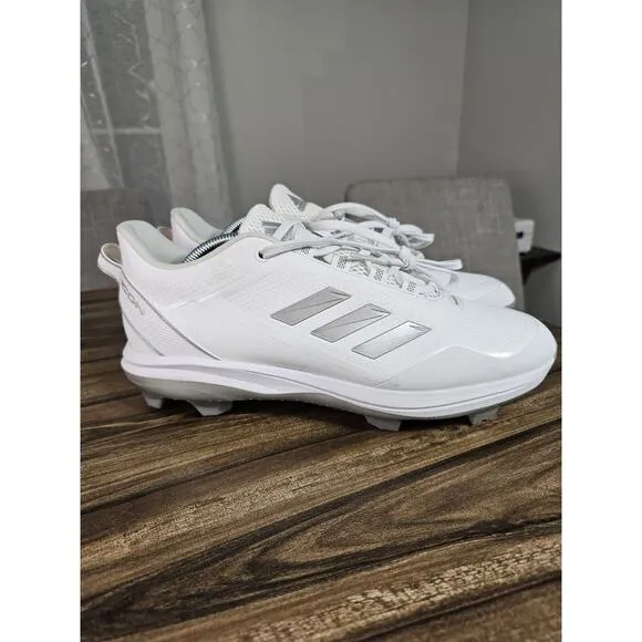 Adidas S23882 Icon 7 Low Molded White TPU Baseball Cleats‎ Mens Size 11.5