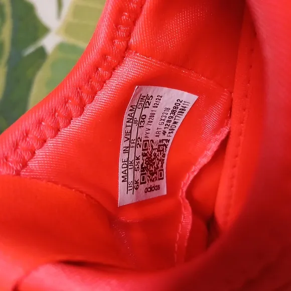 Adidas Solar Red Sneakers, Size 6 (Baby)