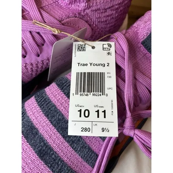 Adidas Trae Young 2.0 Stratosphere Boost Basketball Shoes Pink Size 10 NWoB $140