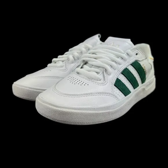 Adidas Tyshawn Low Cloud White Green Gold Shoes GY6954 Men's Sizes 9 - 13