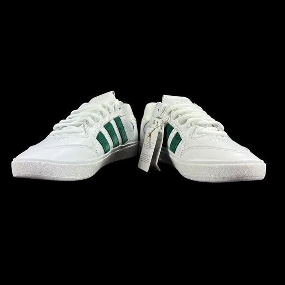 Adidas Tyshawn Low Cloud White Green Gold Shoes GY6954 Men's Sizes 9 - 13