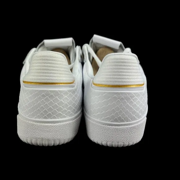 Adidas Tyshawn Low Cloud White Green Gold Shoes GY6954 Men's Sizes 9 - 13