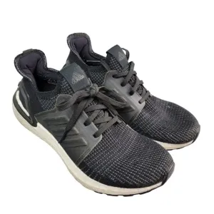 Adidas Ultraboost 19 EF0928 Black/White Running Shoes Lace up Size 7Y or 8.5 W