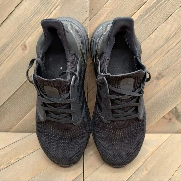 Adidas UltraBoost 20 Running Shoes Womens Size‎ 6.5 Triple Black Athleisure