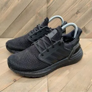 Adidas UltraBoost 20 Running Shoes Womens Size‎ 6.5 Triple Black Athleisure