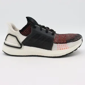 Adidas Ultraboost 2019 Mens 7.5 Black White Solar‎ Orange Athletic Shoes G27519