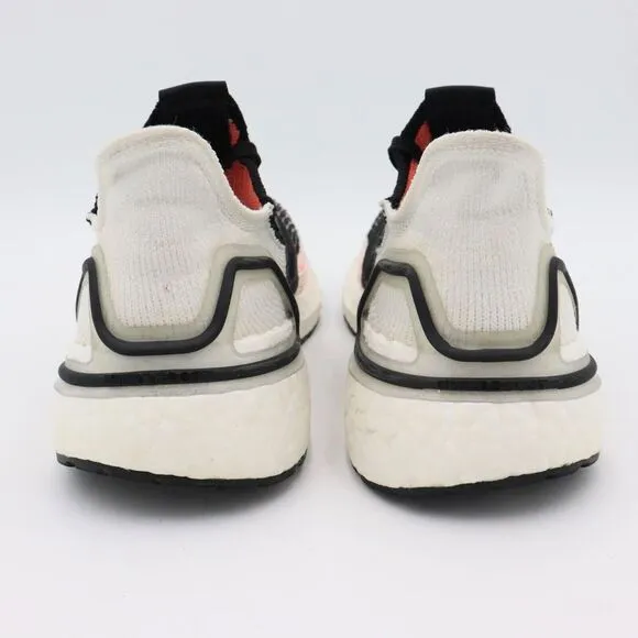 Adidas Ultraboost 2019 Mens 7.5 Black White Solar‎ Orange Athletic Shoes G27519