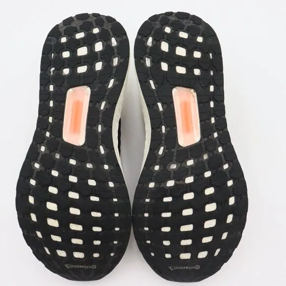 Adidas Ultraboost 2019 Mens 7.5 Black White Solar‎ Orange Athletic Shoes G27519