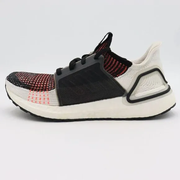 Adidas Ultraboost 2019 Mens 7.5 Black White Solar‎ Orange Athletic Shoes G27519